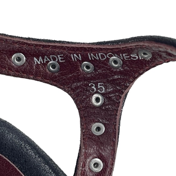 MARC BY MARC JACOBS GENA 5 STRAP LEATHER NAILHEAD STUDDED GLADIATOR SANDALS - Picture 12 of 15